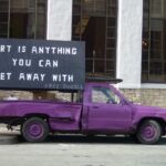 Sign on Truck Monterey Farmer's Market